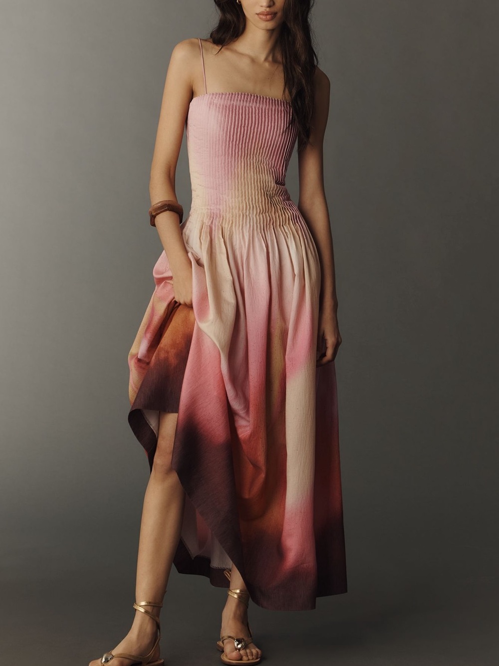 AMUR Pink Ombre Maxi Dress